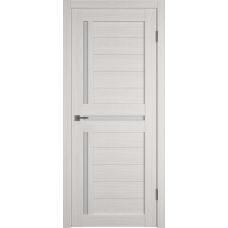 Дверь межкомнатная ВФД Атум X16 Беленый дуб, стекло белый сатинат "Сатин белый"